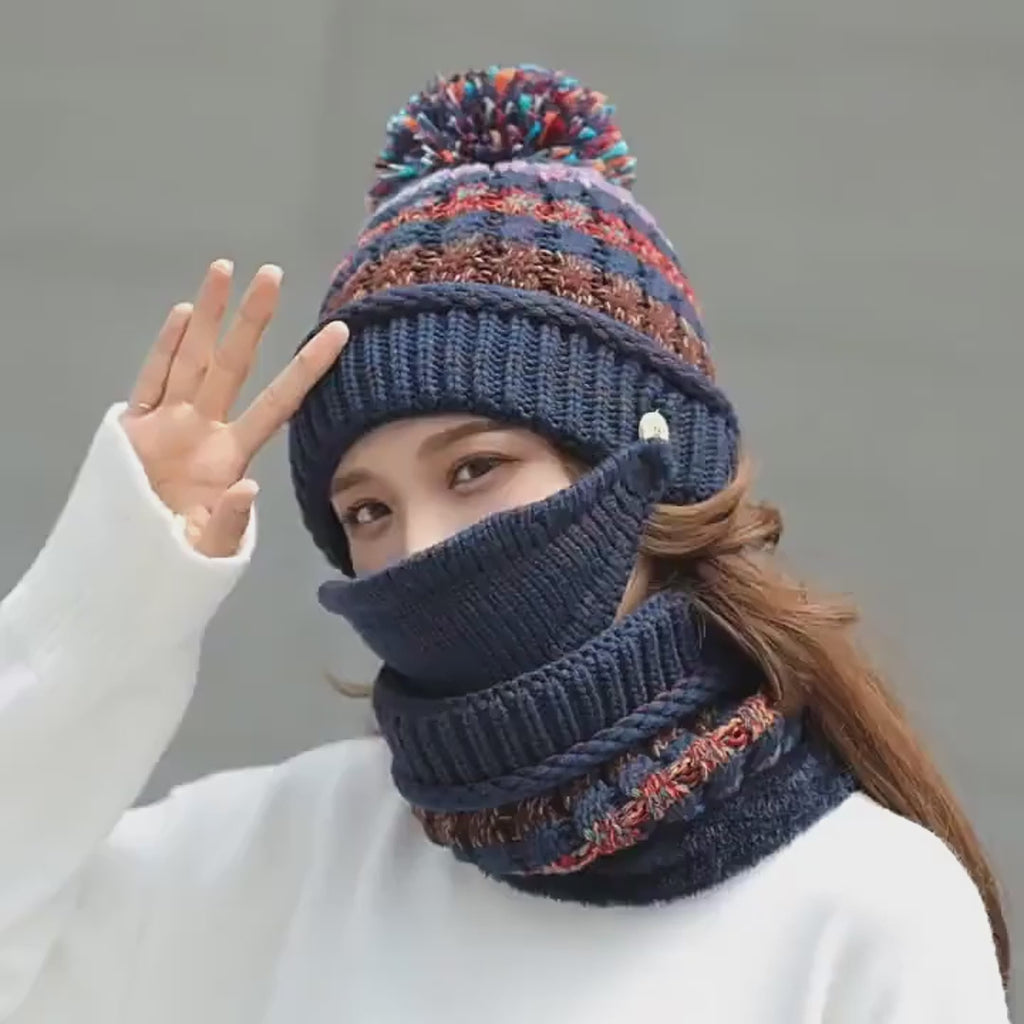 Korean winter knitted hat
